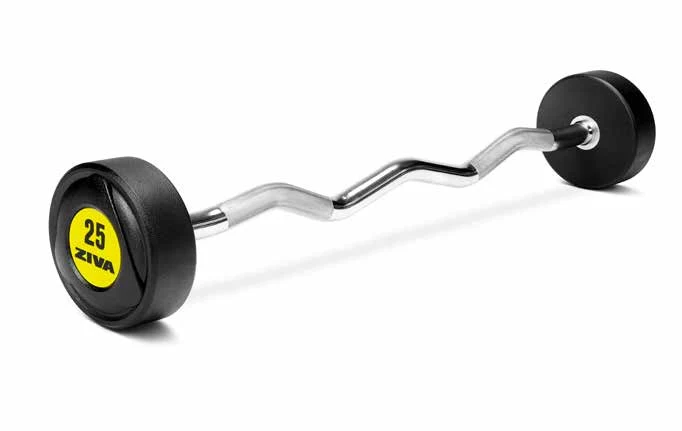 Sl Urethane EZ Curl Barbells ZIVA SL