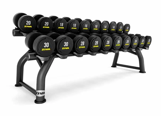 St 10-Pair Horizontal Dumbbell Rack ZIVA ST