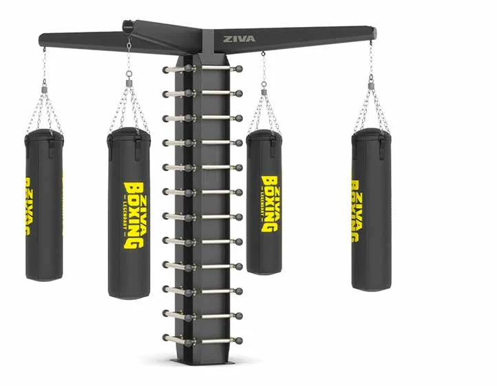 INFINITY Training Tower With 4 Boxing Bag Support ZIVA INFINITY