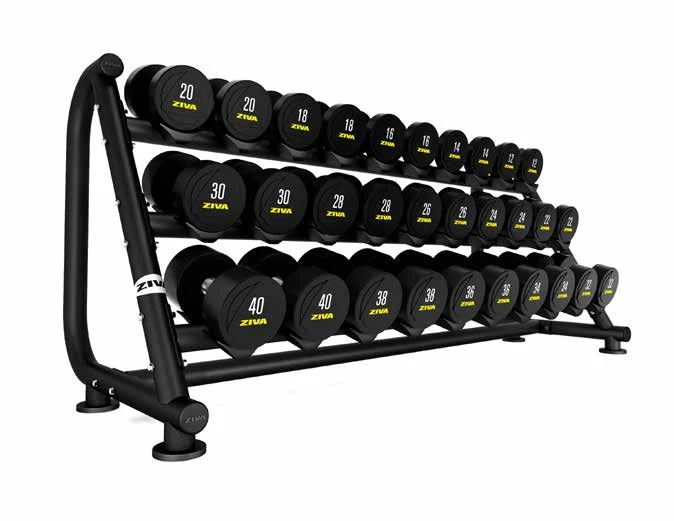 St 15-Pair, 3-Tier Dumbbell Rack ZIVA ST