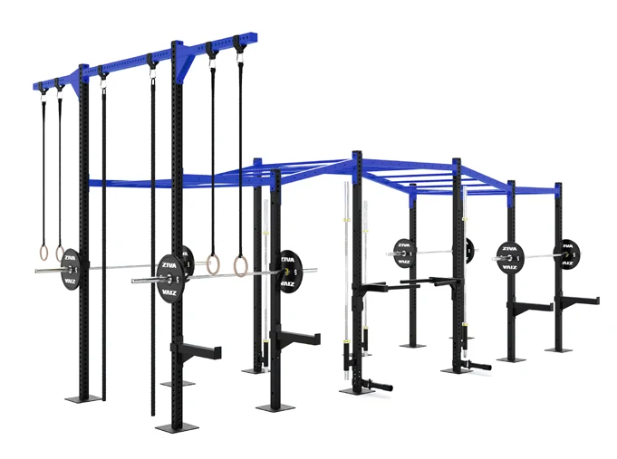 XP Outdoor Floor-Mounted Multi-Height Monkey Bar Rig ZIVA XP