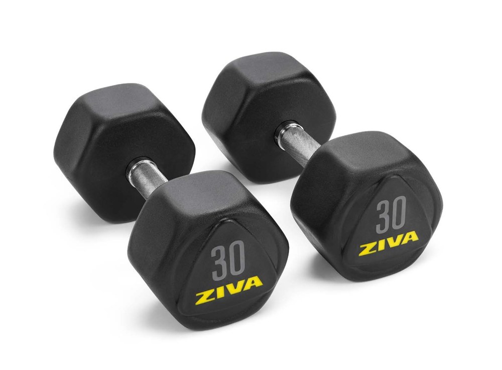 Performance Dumbbells · Yellow ZIVA Performance